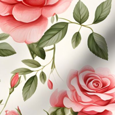 Pink Roses - large