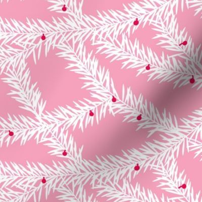 Christmas Garland Pink Regular