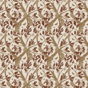 Oak Tree Tangle SM -Neutral Browns