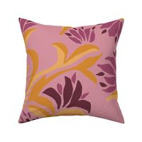 Flowing Flora - Gold & Purple