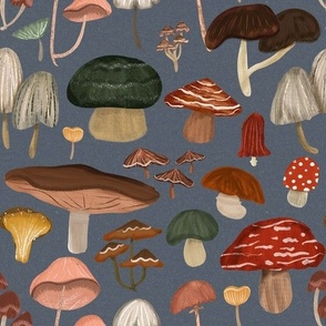 Mushrooms - navy