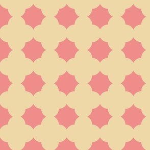 geometric tile flower_pink_cream