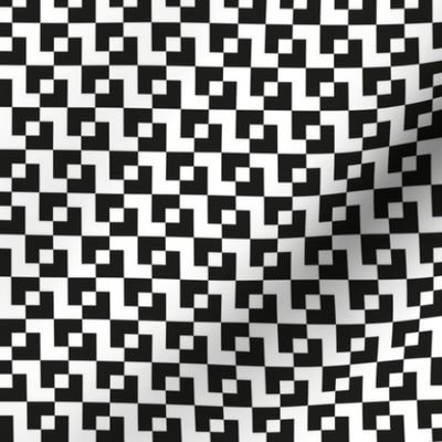 pixels intersecting squares_black _ white
