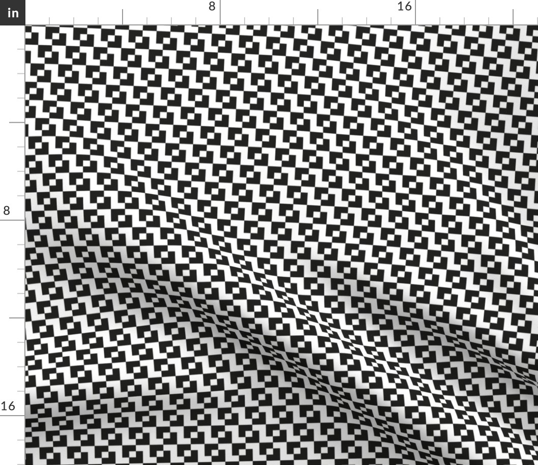 pixels intersecting squares_black _ white