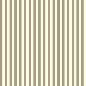 stripe 1/2" - taupe and off-white