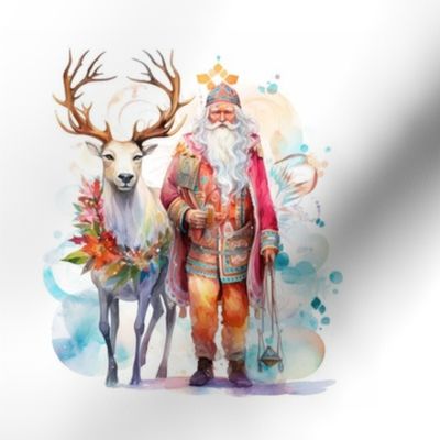 A Beautiful Boho Christmas  by Bada Bling Digital Art