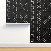 Mud cloth black and white