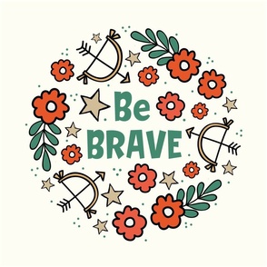 18x18 Panel Brave Bitch for DIY Throw Pillow Cushion Cover or Tote Bag