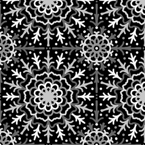 Black Gray Geometric Abstract