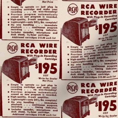 Obsolete Tech: 1948 Wire Recorder Advertisement