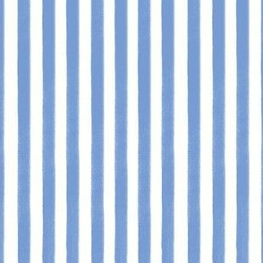 Soft Blue Vertical Stripes with painted texture