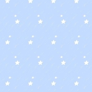 Small Light blue stars with chalk texture
