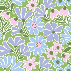 Trista (green and periwinkle)