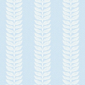 Palm leaf stripe with dots/light sky blue/medium 