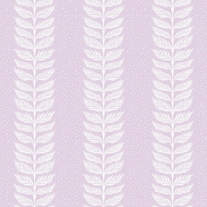 Palm leaf stripe with dots/lavender/medium 