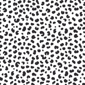 animal dots black on white (12inch)