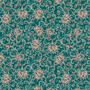 Traditional Lotus Flower print