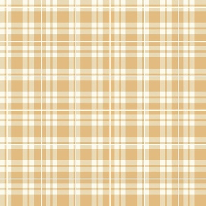 Bigger Scale Be Brave Plaid in Gold and Ivory