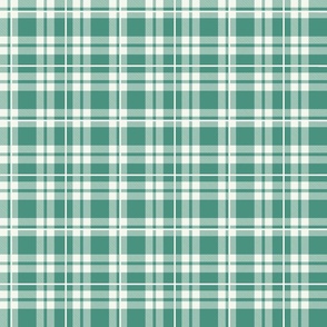 Bigger Scale Be Brave Plaid in Green and Ivory