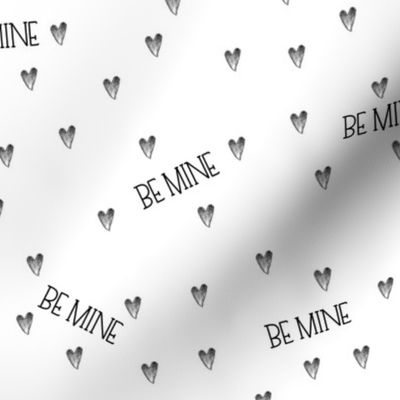 be mine freehand hearts