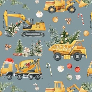 Christmas Construction Trucks / Juniper
