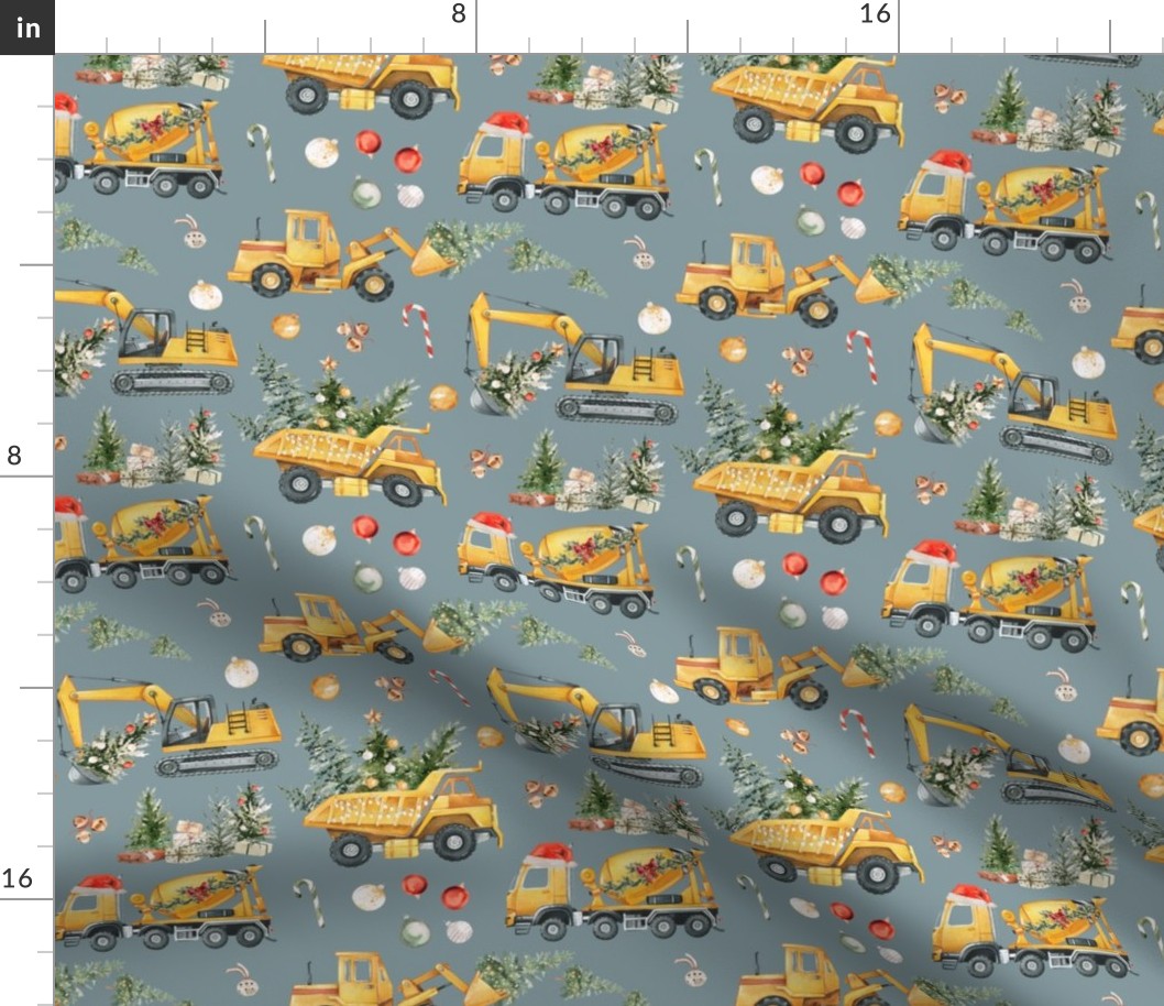 Christmas Construction Trucks / Juniper