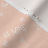 be mine freehand hearts on copper rose