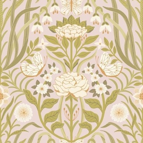 Enchanted Damask Garden - Rose Quartz