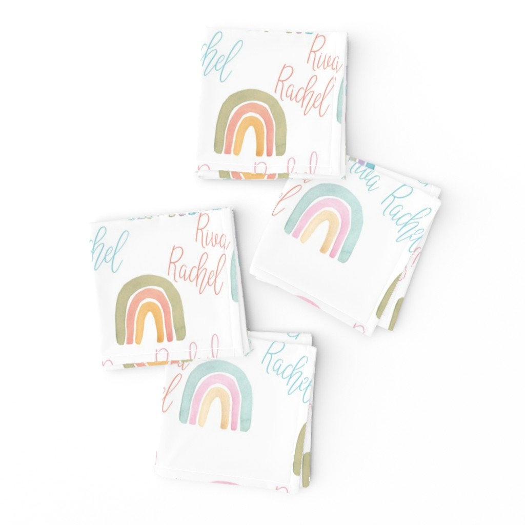 pastel rainbow personalized - Riva Rachel