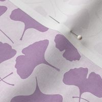  Ginkgo biloba monochrome cold purple // small scale 0004 F //  single color gingko leaves leaf nature abstract children wallpaper