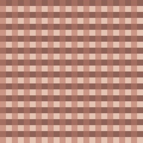 Gingham Checks In Neutral browns