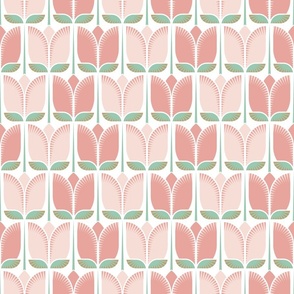 Tulips / New Life / Geometric / Floral / Sweet Pink / Small