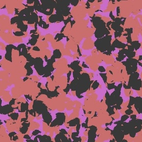 Abstract Camo Pink Charcoal