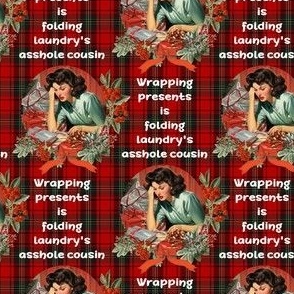 MATURE Wrapping Presents is folding laundry's asshole cousin