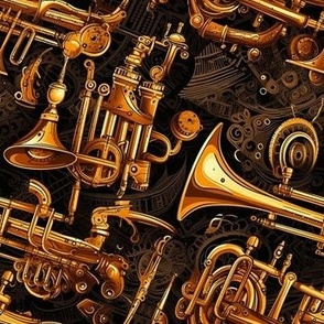 steampunk trumpets