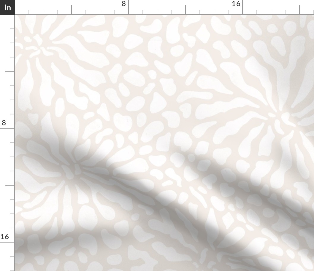 abstract boho garden - modern neutrals III - abstract neutral botanical wallpaper