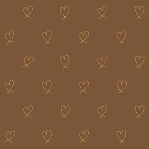 507 -Small scale ant trail dashed line love hearts for valentines, weddings, kids, children apparel, nursery wallpaper, cot sheets, duvet covers, table linen