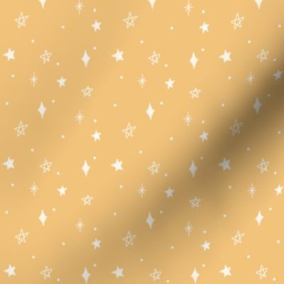 white  chalk textured stars on yellow for kids clothing and accessories. yellow stars for baby boy,  kids and nursery wallpaper - small