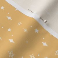 white  chalk textured stars on yellow for kids clothing and accessories. yellow stars for baby boy,  kids and nursery wallpaper - small