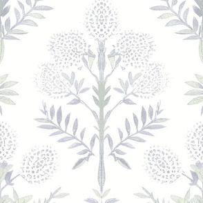 Caroline Botanical Gray Lavender Small