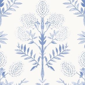 Caroline Botanical Pale Blue Small