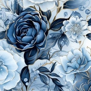 Frosted Floral (Medium Scale)