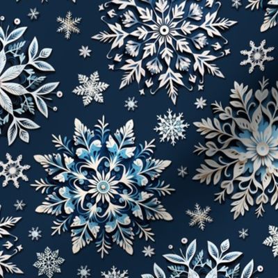 Intricate Paper Snowflakes (Medium Scale)