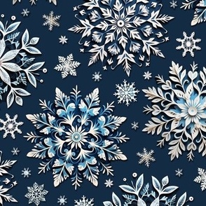 Intricate Paper Snowflakes (Medium Scale)