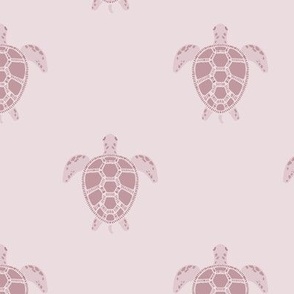 simple sea turtle spots  - soft pastel mauve orchid pink lilac