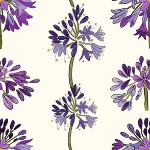 Purple flower pattern 