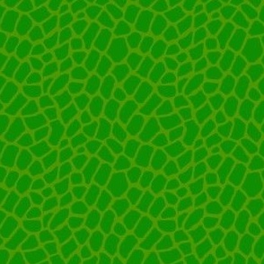 3x3 animal print green leaf on cucumber green monochromatic