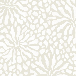 abstract boho garden - modern neutrals VIII - abstract neutral botanical wallpaper