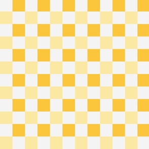 Modern Checkerboard Yellow Simple Stylish Custom Square Business
