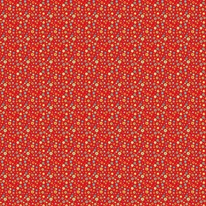 Multi Color Polka Dots - Red  (Small)